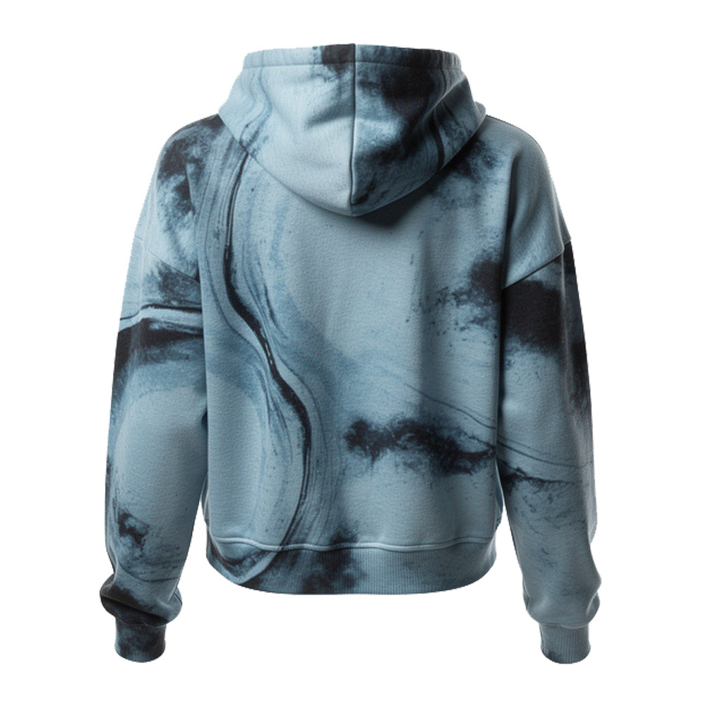 Women's Cropped Hoodie Sweatshirt - Image 2